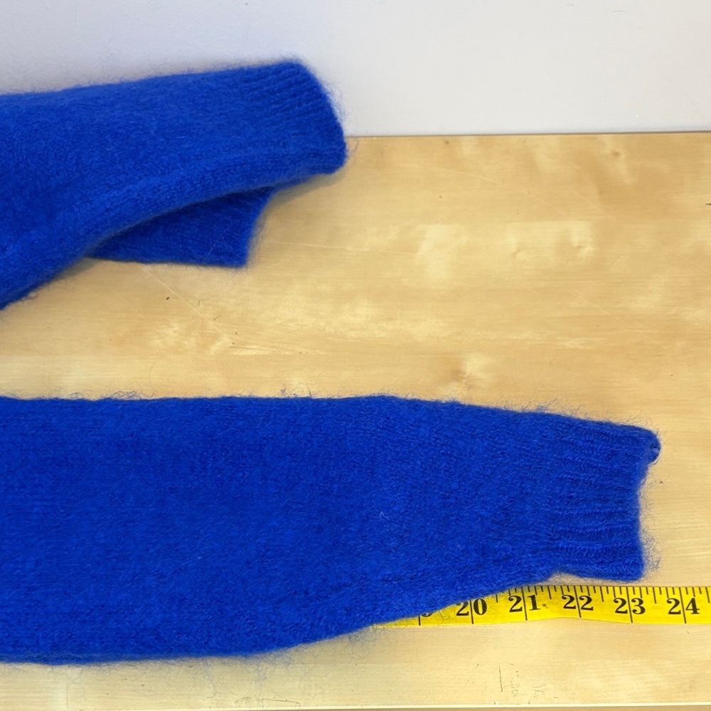 Betta Made in Italy Mohair Knit Sweater | Cobalt Blue French Minimalist - Picture 9 of 9